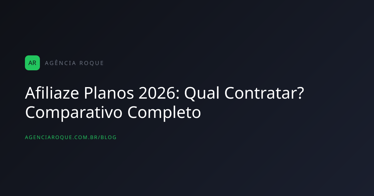 Afiliaze Planos 2026: Qual Contratar? Comparativo Completo