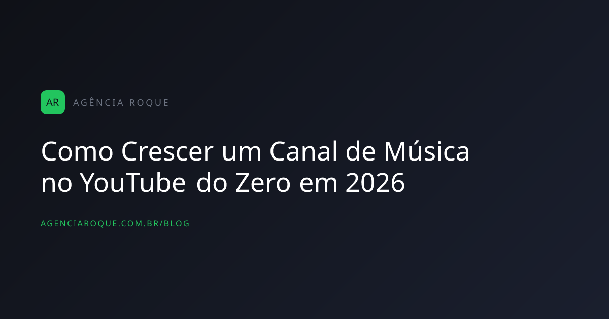 Como Crescer um Canal de Música no YouTube do Zero em 2026