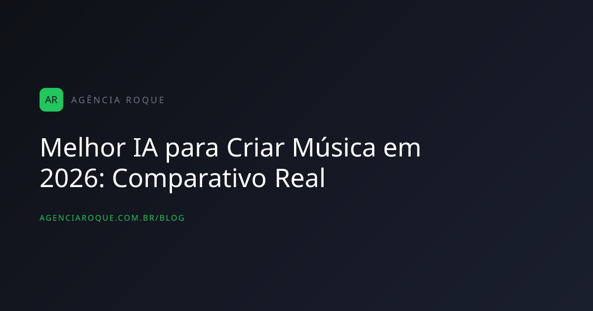 Comparação visual de interfaces de 5 ferramentas principais de IA para música lado a lado, mostrando campo de input, con