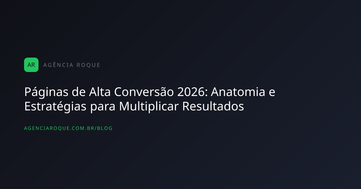Diagrama mostrando o fluxo de uma página de alta conversão: Headline → Subheadline → Problema → Solução → Prova Social →