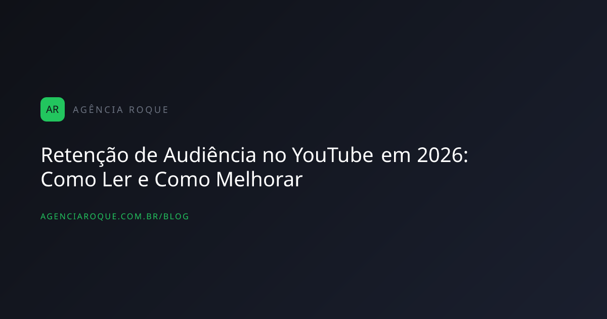 captura de tela do YouTube Studio mostrando a aba de Retenção de Audiência com destaque para os dois gráficos (absoluto 